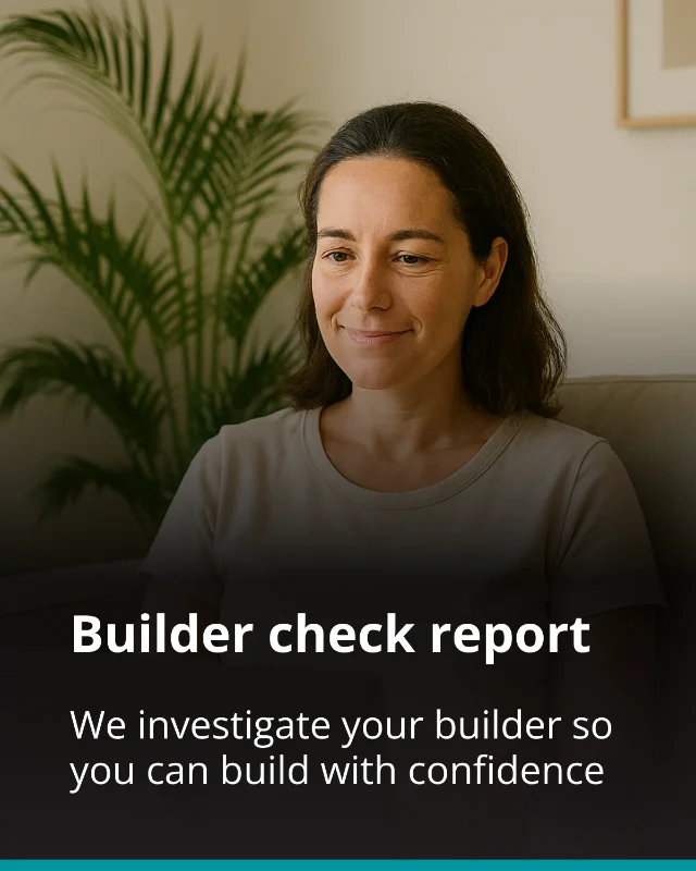 Get a builder check report